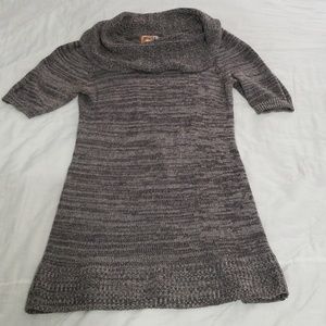 MUDD Women's Short Sleeve Long Sweater Size L